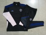 Man Utd Black White Sleeve Half-Zip Jacket - 图片 9