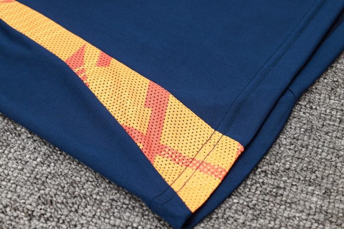 Manchester United 24-25 Short Sleeve Training Shirt Blue - 图片 4