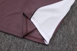 Manchester United Grey Purple Short Sleeve Training Suit - 图片 4