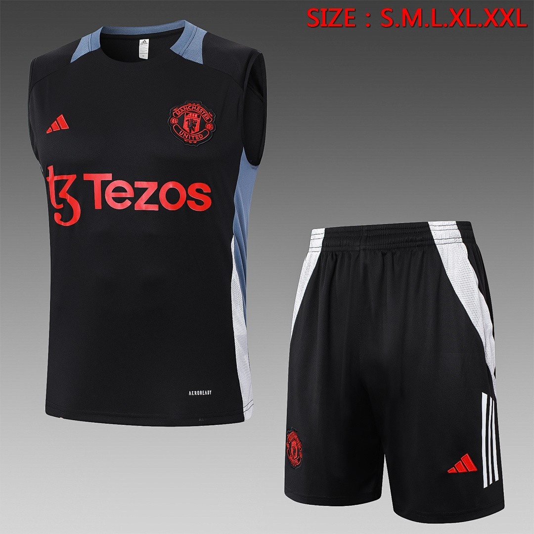 JER-3549_1 Manchester United 24/25 Vest Black - 图片 1