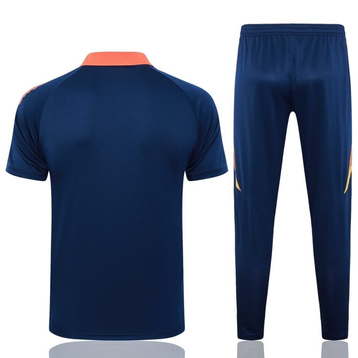 Manchester United 24/25 Polo Shirt Navy Blue - 图片 7