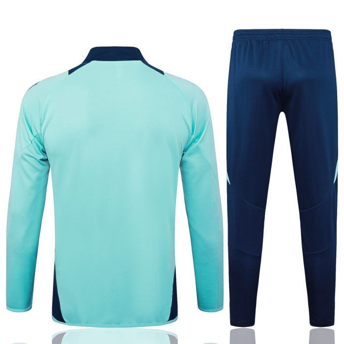 Manchester United 24/25 Light Green Long Zip Jacket - 图片 7