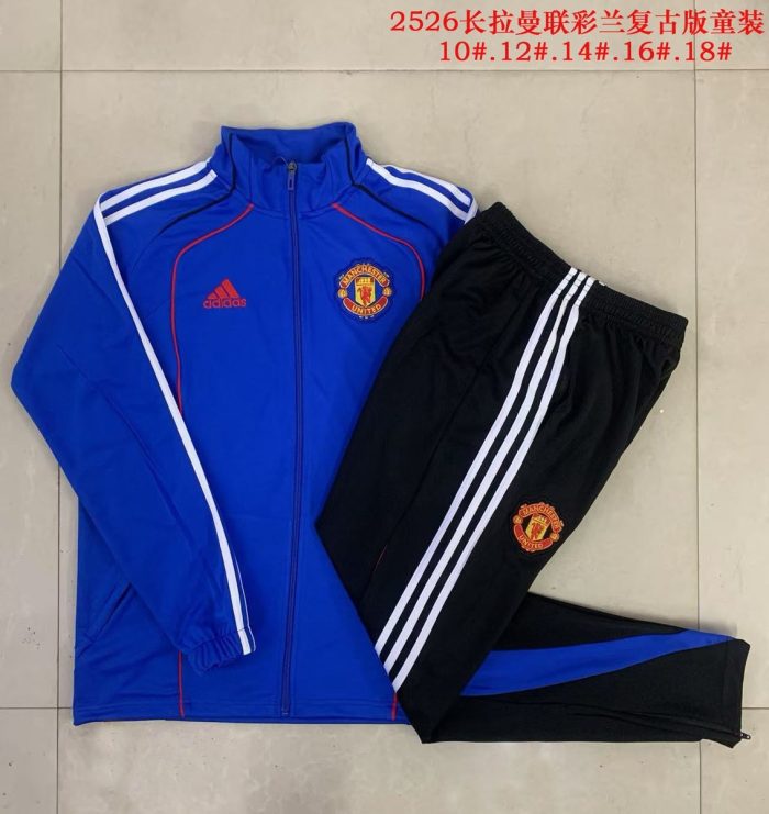 Manchester United Retro Edition Kids Jersey - 图片 3