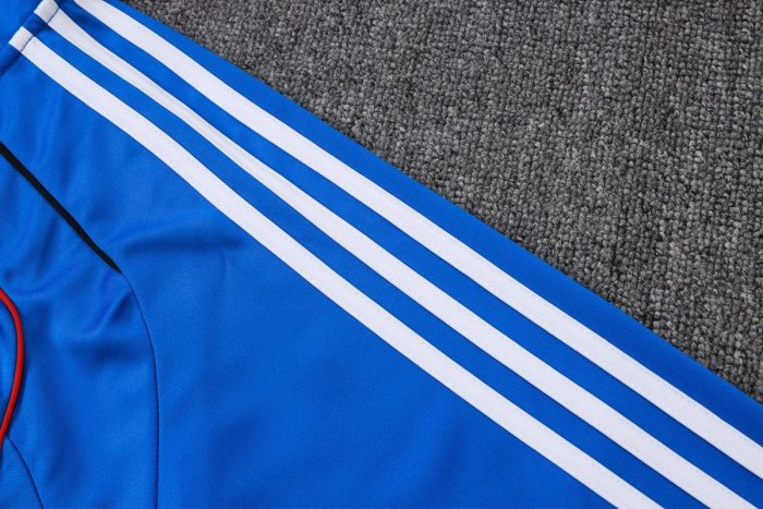 Manchester United 25/26 Semi-Zip Jacket Retro Edition Colorful Blue - 图片 6