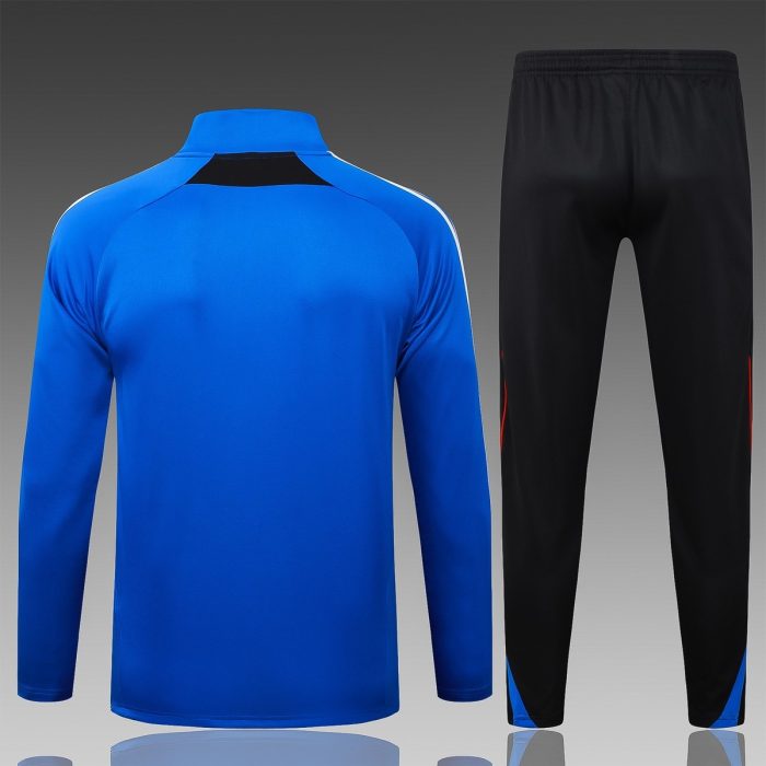 Manchester United 25/26 Semi-Zip Jacket Retro Edition Colorful Blue - 图片 7