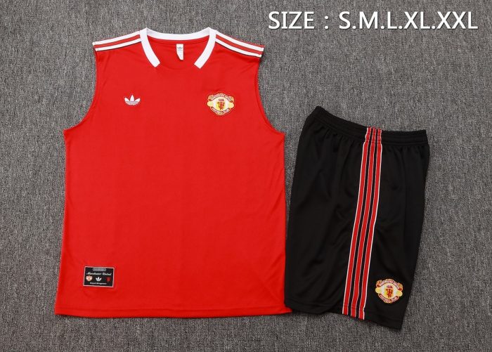 Manchester United Red Retro Vest - 图片 2