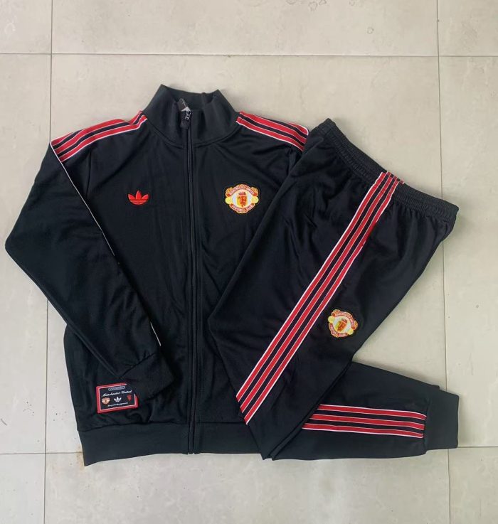 Manchester United Black Retro Edition Kids - 图片 4