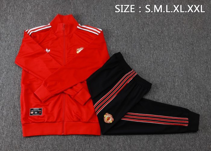 Manchester United Red Retro Jacket - 图片 2