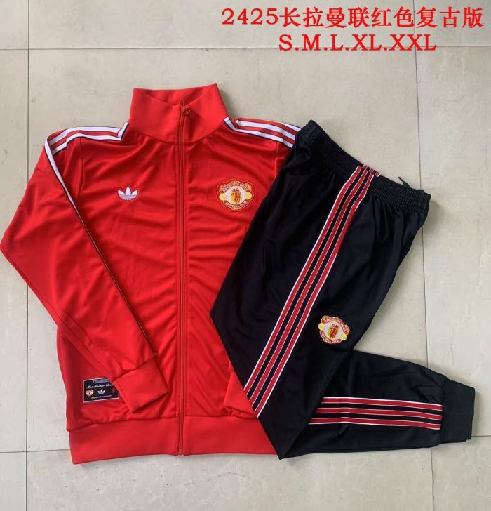Manchester United Red Retro Jacket - 图片 9