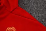 Manchester United Red Long Zip Jacket with Hood - 图片 6
