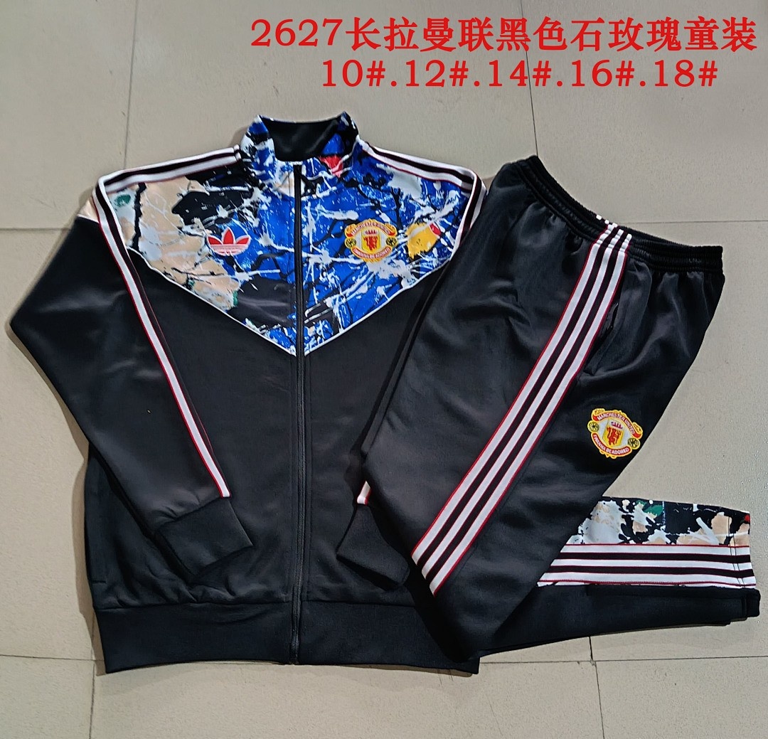JER-3578_1 Manchester United Black Stone Rose Kids - 图片 1