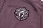 Manchester United 25/26 Long Zipper Jacket Grey Purple - 图片 6