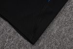 Manchester United Black Polo Shirt with Light Green Trim - 图片 4