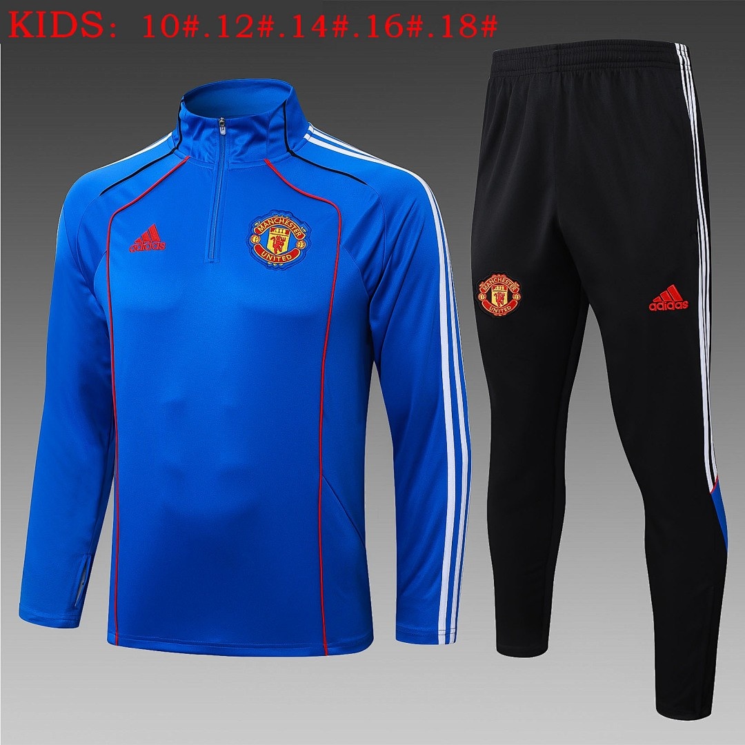 JER-3583_1 Manchester United Retro Edition Kids Jersey - 图片 1