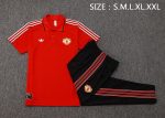 Manchester United Red Retro Polo - 图片 2