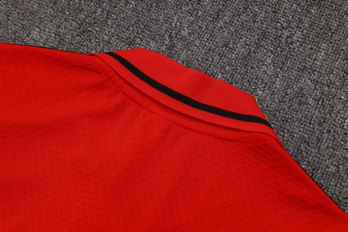 Manchester United Red Retro Polo - 图片 3