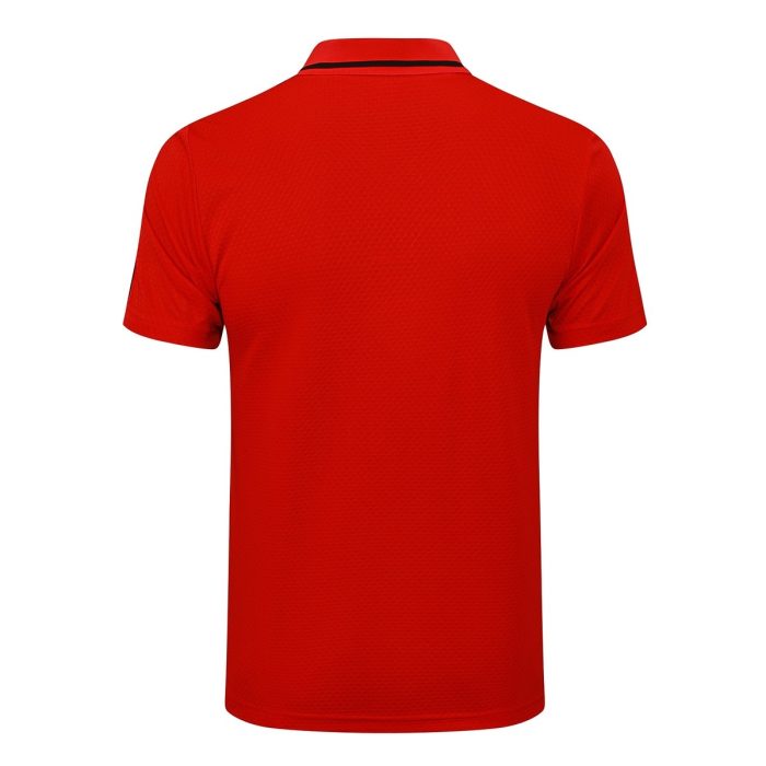 Manchester United Red Retro Polo - 图片 7
