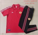Manchester United Red Retro Polo - 图片 9