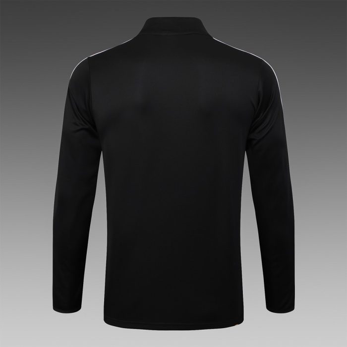 Manchester United Black Retro Half-Zip Jacket - 图片 8