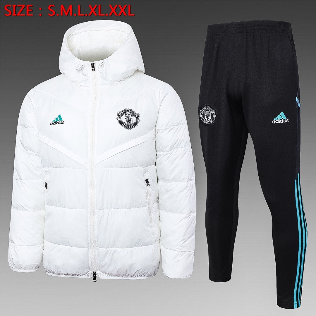 JER-3599_1 Manchester United White Cotton Jacket 23-24 - 图片 1