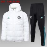 Manchester United White Cotton Jacket 23-24 - 图片 2