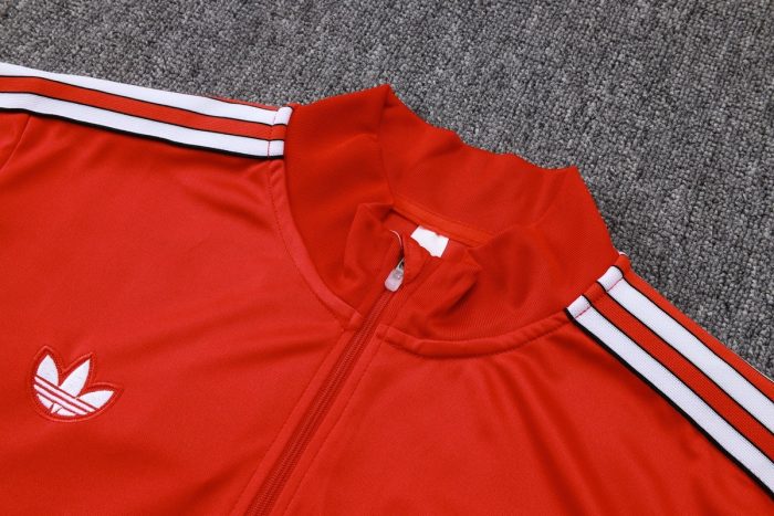 Manchester United Red Retro Half-Zip Jacket - 图片 6