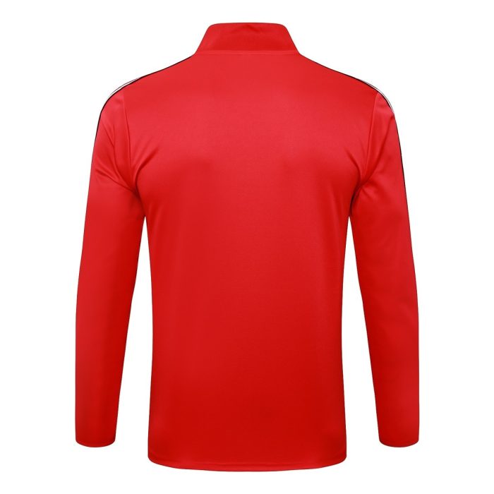 Manchester United Red Retro Half-Zip Jacket - 图片 7
