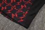 Manchester United 24/25 Half-Zip Jacket Black Red Spray - 图片 4