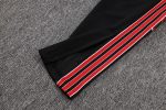 Manchester United 25/26 Long Zipper Jacket Black with Red Spray - 图片 3