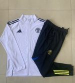 Manchester United White Kids Long Zipper Jacket - 图片 4
