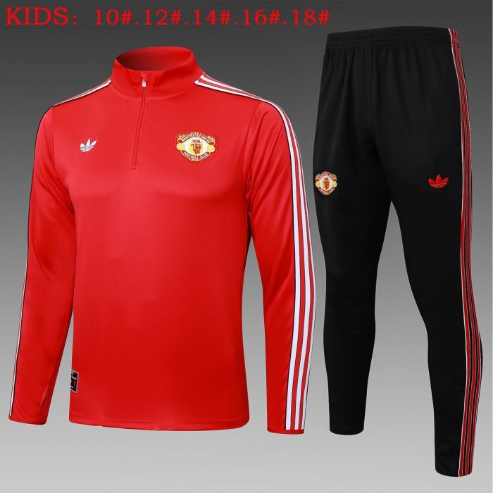 Manchester United Red Retro Edition Kids - 图片 2