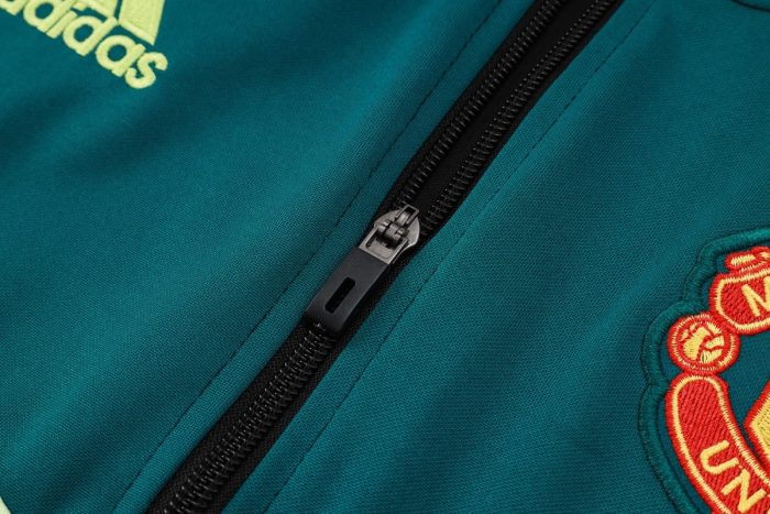 Manchester United 24/25 Black and Green Long Zipper Jacket - 图片 6