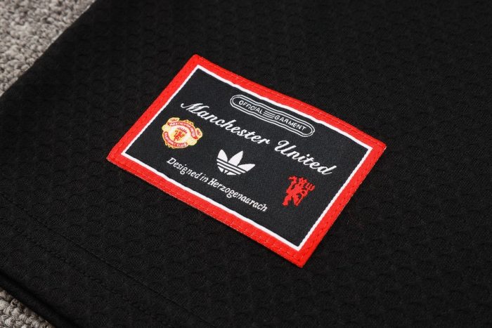Manchester United Black Retro T-Shirt - 图片 6