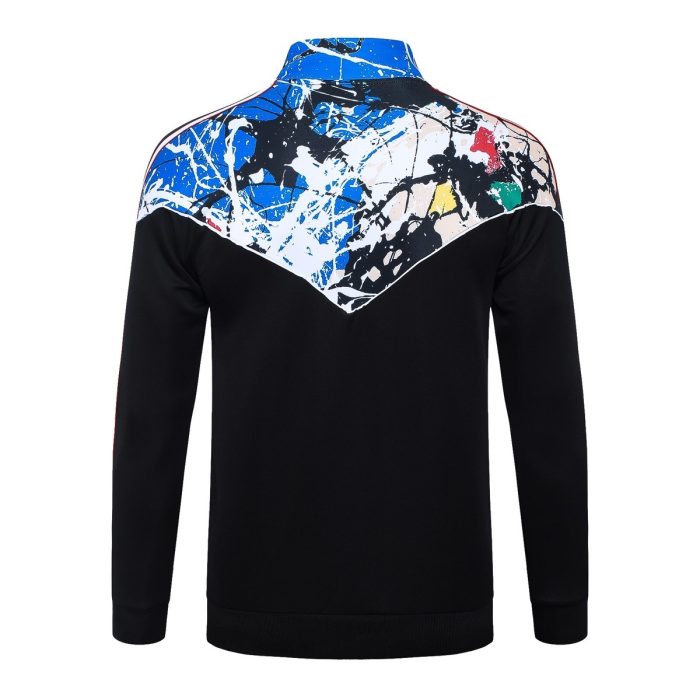 Manchester United Black Stone Rose Long Zipper Jacket - 图片 8