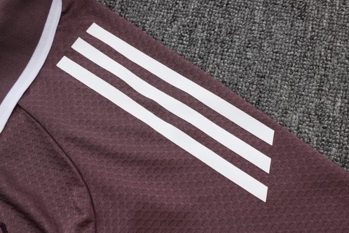 Manchester United Grey Purple Polo - 图片 6