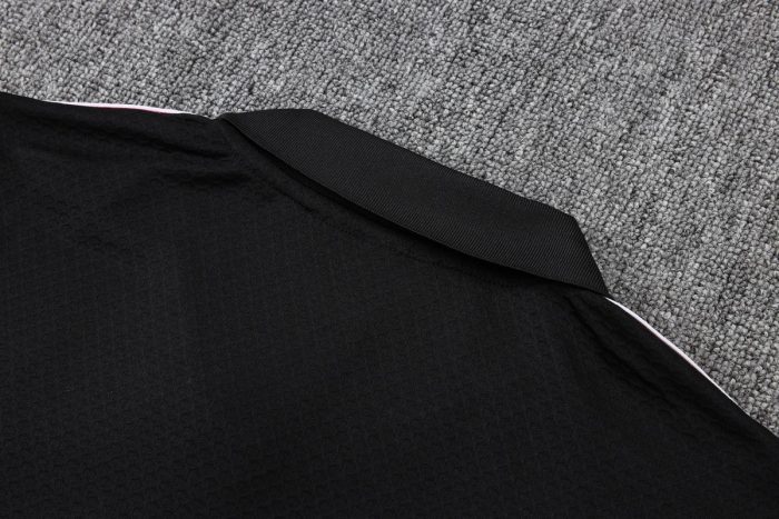 Manchester United Black Retro Polo - 图片 2