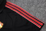 Manchester United Black Retro Polo - 图片 4