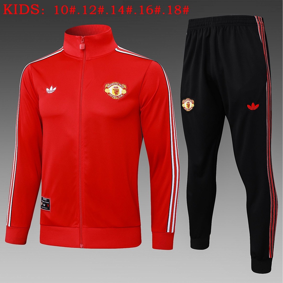 JER-3634_1 Manchester United Red Retro Edition Kids - 图片 1