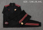 Manchester United Black Retro Long Zipper Jacket - 图片 2