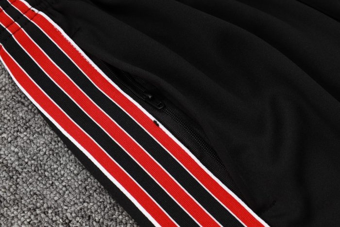 Manchester United Black Retro Long Zipper Jacket - 图片 3
