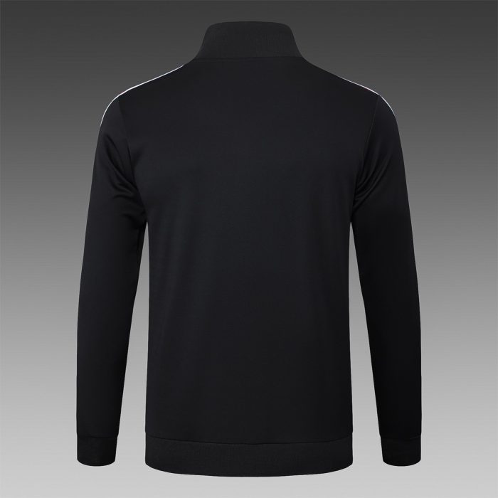 Manchester United Black Retro Long Zipper Jacket - 图片 8
