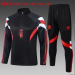 Manchester United 24/25 Black Kids' Half-Zip Jacket (Adidas Originals) - 图片 2