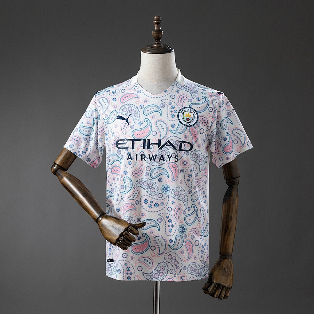 JER-3664_1 Manchester City 20/21 Third Away Retro Jersey - 图片 1