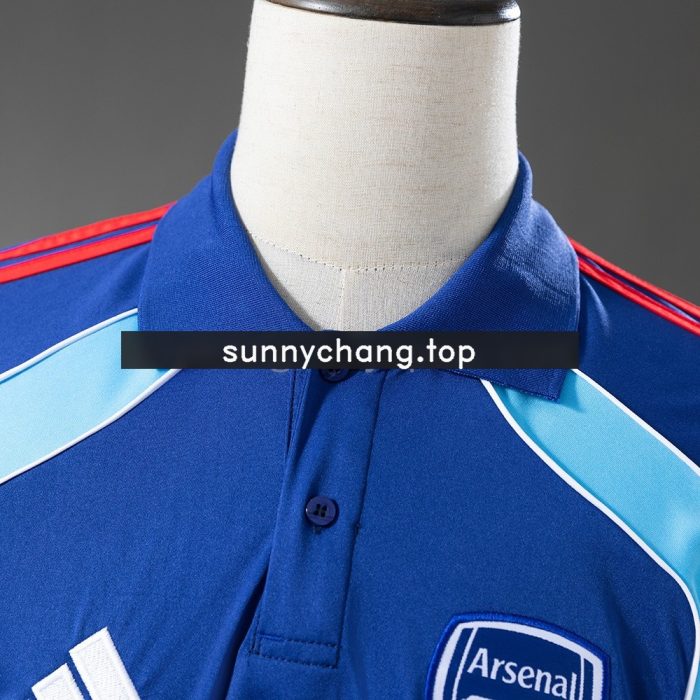 Arsenal 25/26 Polo Shirt - Blue - 图片 7