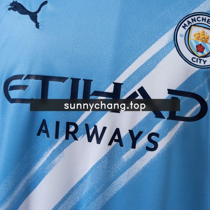 Manchester City 25/26 Home Long Sleeve Jersey - 图片 6