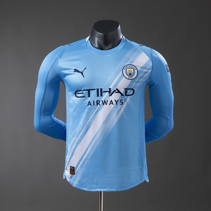 Manchester City 25/26 Home Long-Sleeve Player Version Jersey - 图片 2