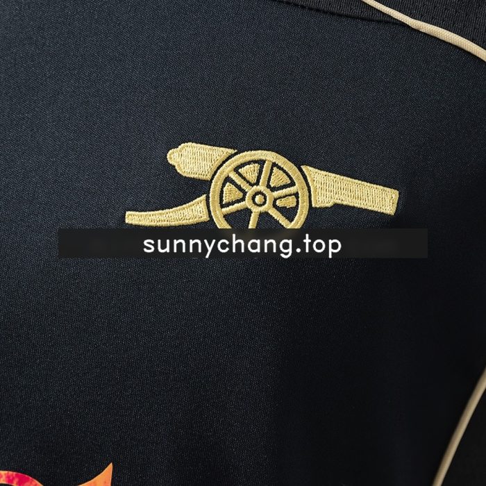 Arsenal 25/26 Retro-style Collaboration Black Jersey - 图片 4