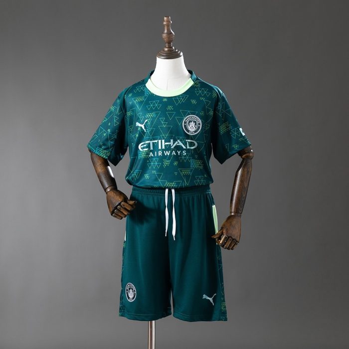 Manchester City 25/26 Fourth Away Kids Kit Jersey - 图片 3