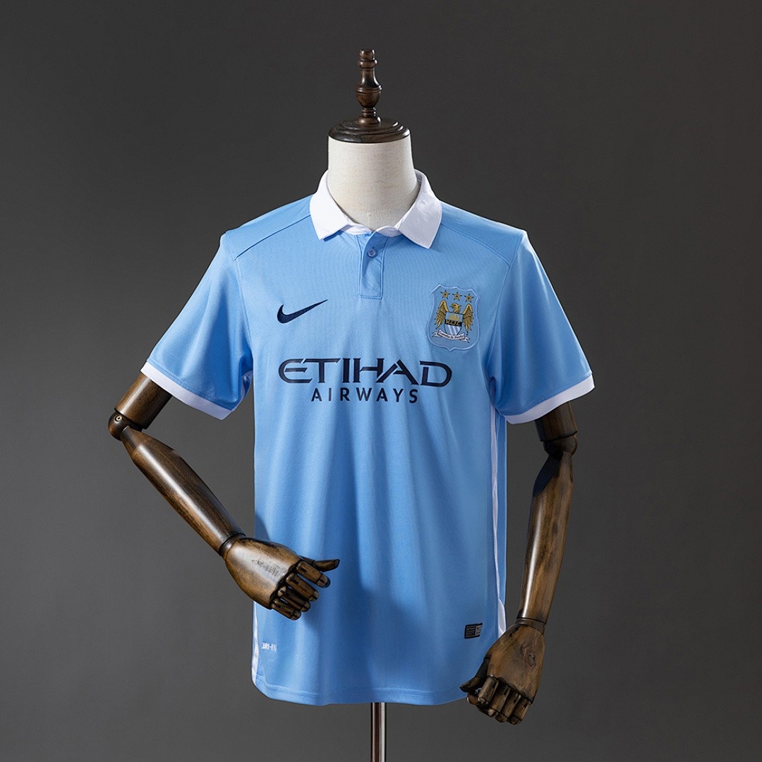 JER-3731_1 Manchester City 2015-2016 Home Retro Shirt - 图片 1