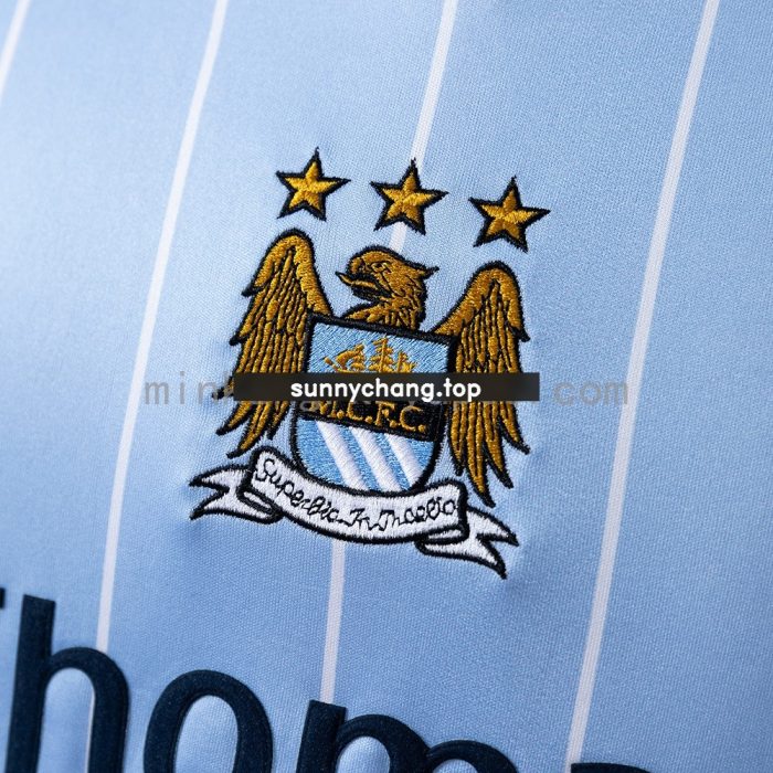 2008/09 Manchester City Home Retro Shirt - 图片 3